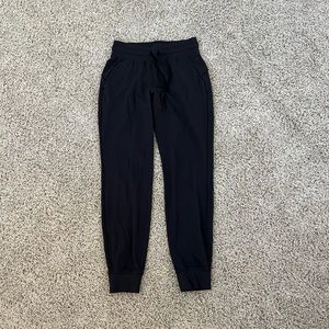 Black Lululemon joggers, size 6